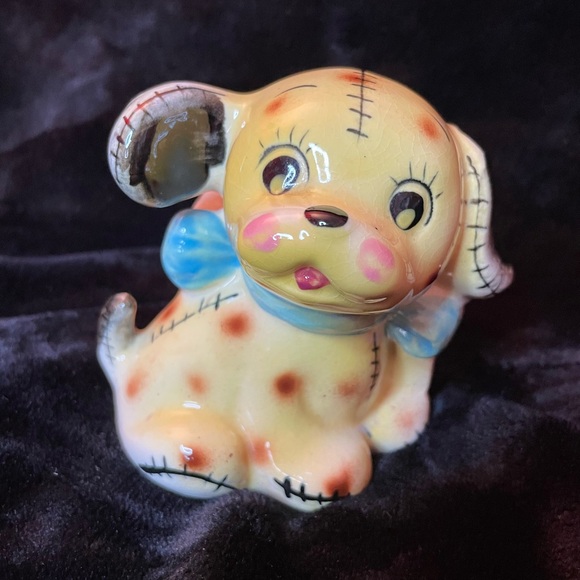 Rare Vintage 50’s Patchwork Puppy Shefford Animal
Figurine Ceramic Planter 4303 - Picture 1 of 7